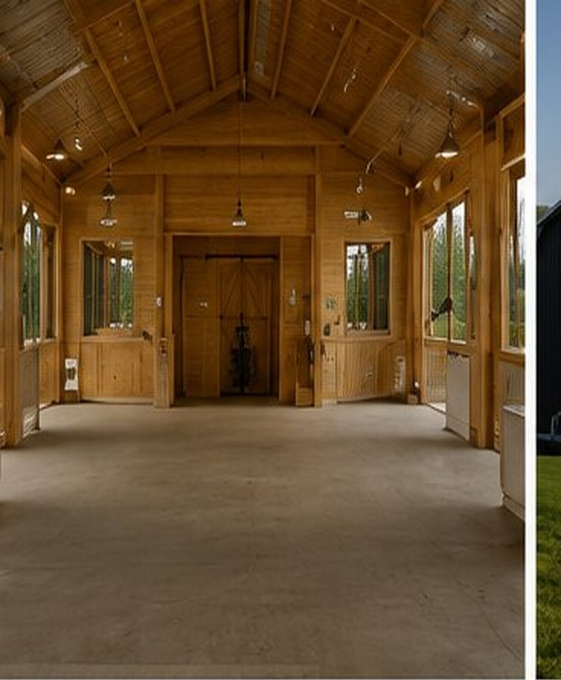 Large barn construction Fraser Valley