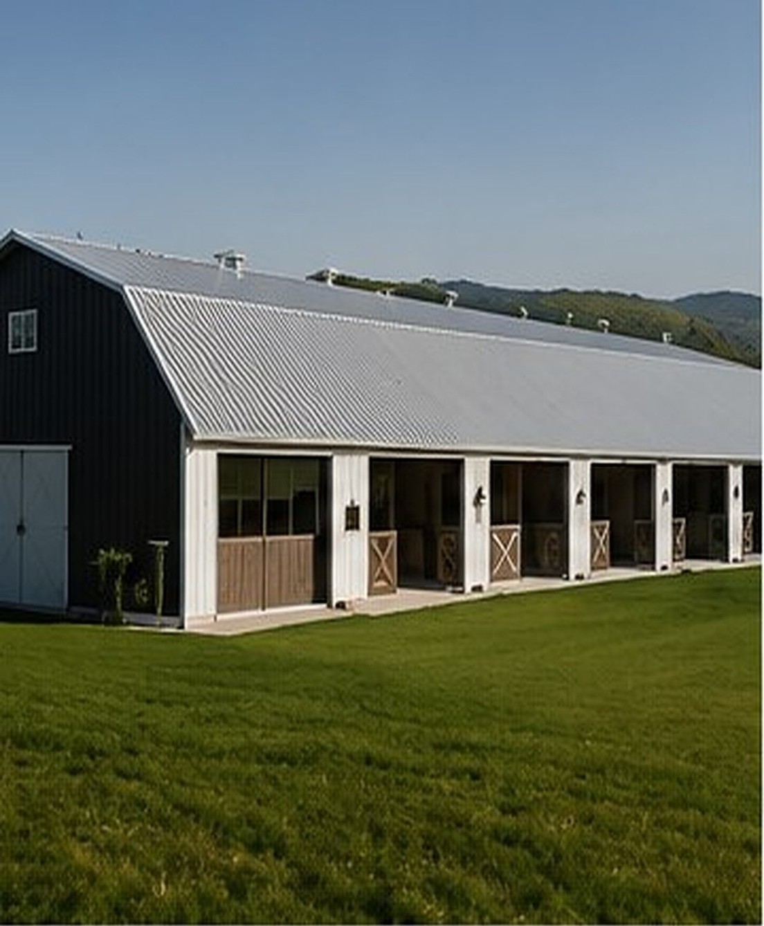 Agricultural barn building