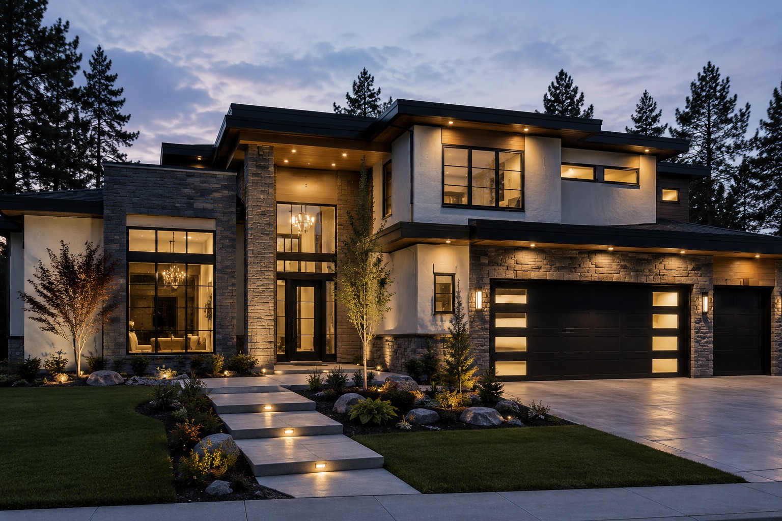 Custom home exterior